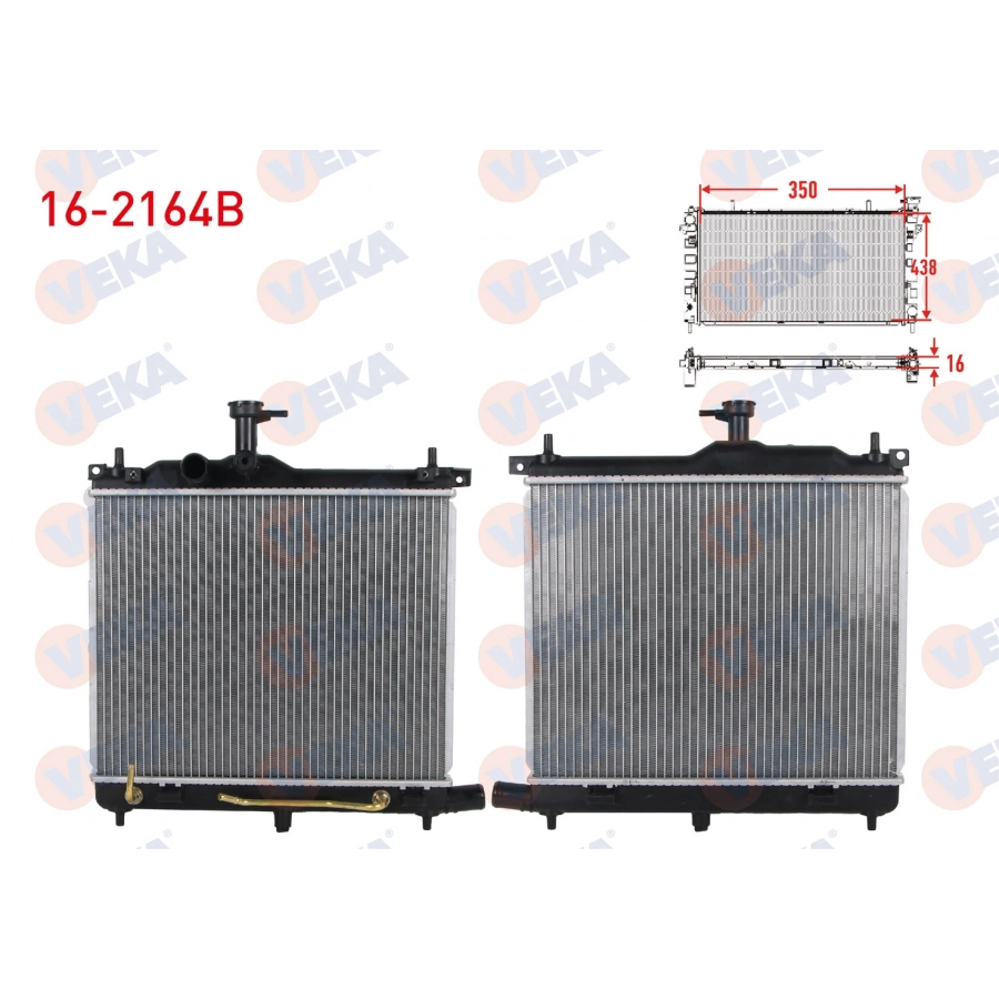 SU RADYATORU BRAZING HYUNDAI I10 1.1i 12V - 1.2i 12v A-T/M-T 2008-