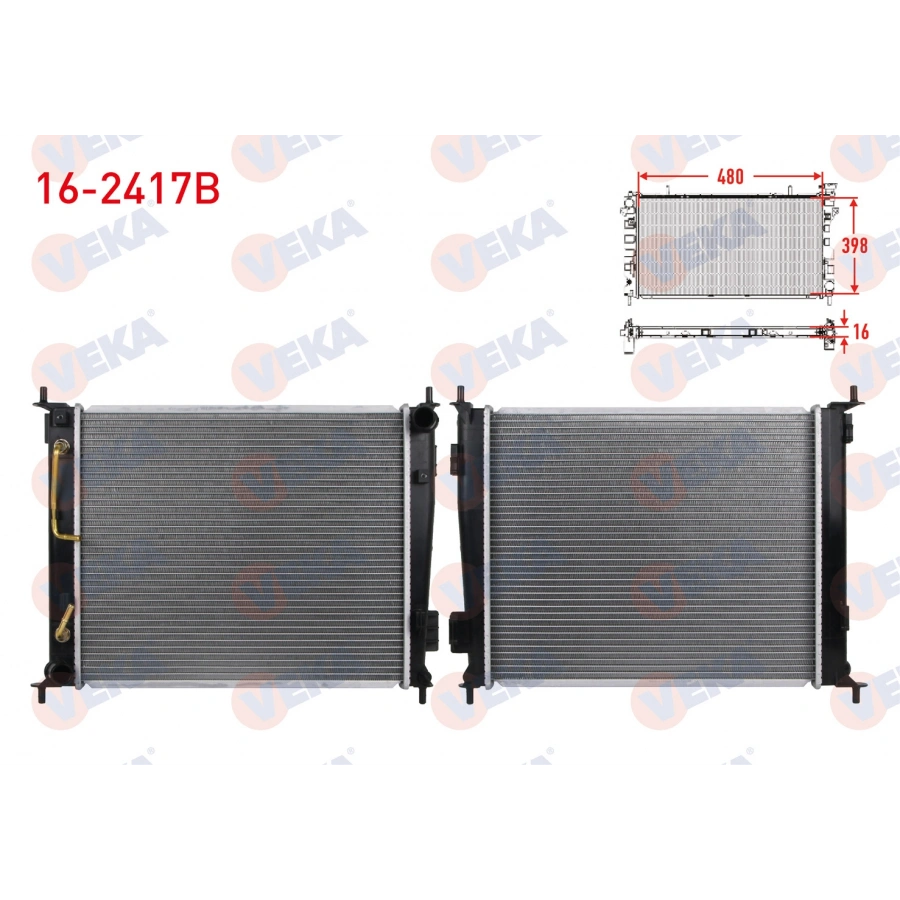 SU RADYATORU BRAZING KIA SOUL (AM) 1.6 CRDI A-T AC+/- 2009-
