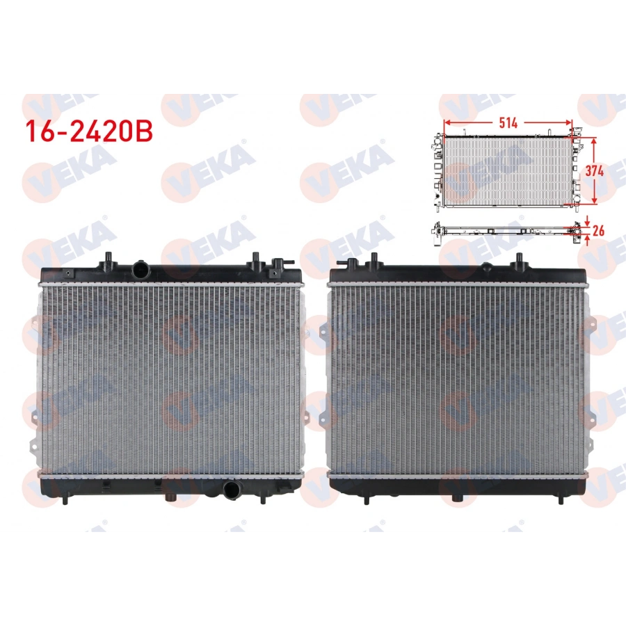 SU RADYATORU BRAZING KIA CERATO (LD) 1.6 CRDI M-T AC+/- 2004-2012