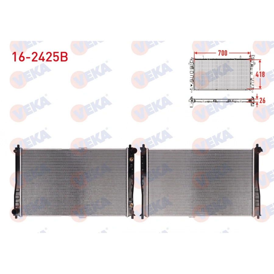 SU RADYATORU BRAZING KIA CARNIVAL II (CQ) 2.9 CRDI A-T AC+/- 2001-2006