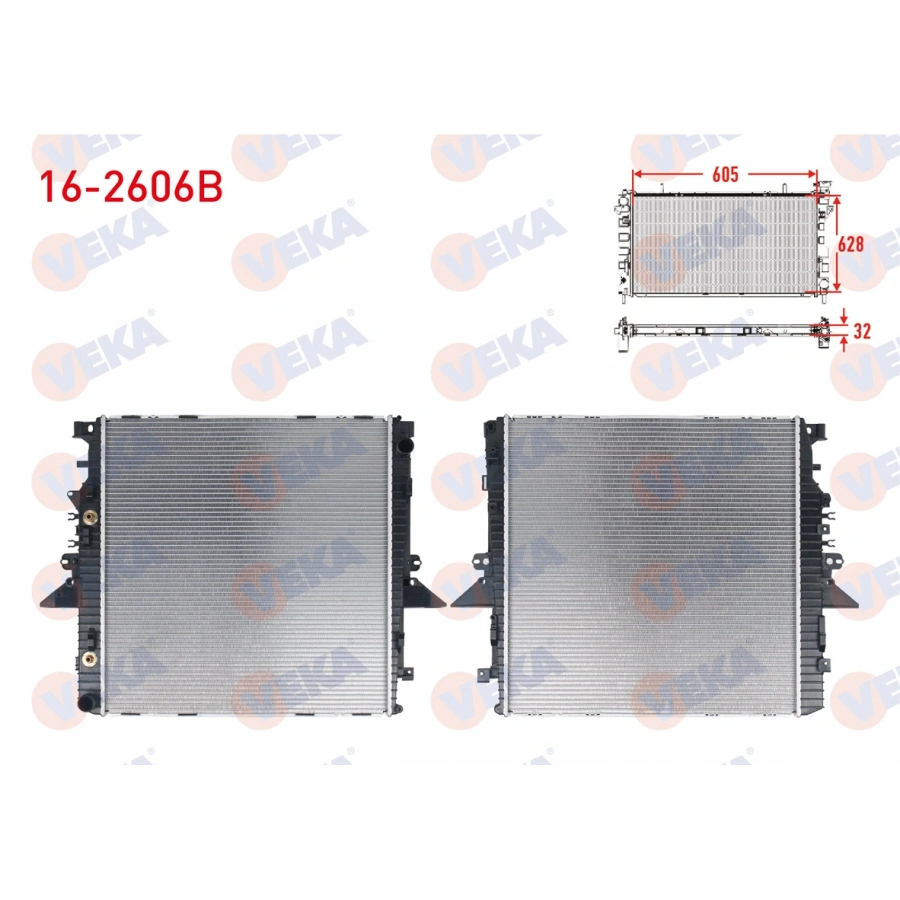 SU RADYATORU BRAZING LAND ROVER RANGE ROVER SPORT 4.2 - 4.4 4X4 A-T/M-T 2005-2013/ LAND ROVER DISCOVERY 4.4 4X4 A-T/M-T 2004-2010