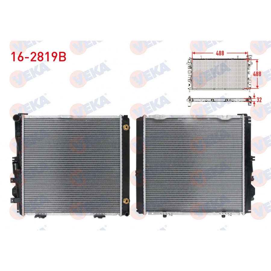 SU RADYATORU BRAZING MERCEDES S SERISI (W126) 260 SE A-T AC+/- 1981-1991