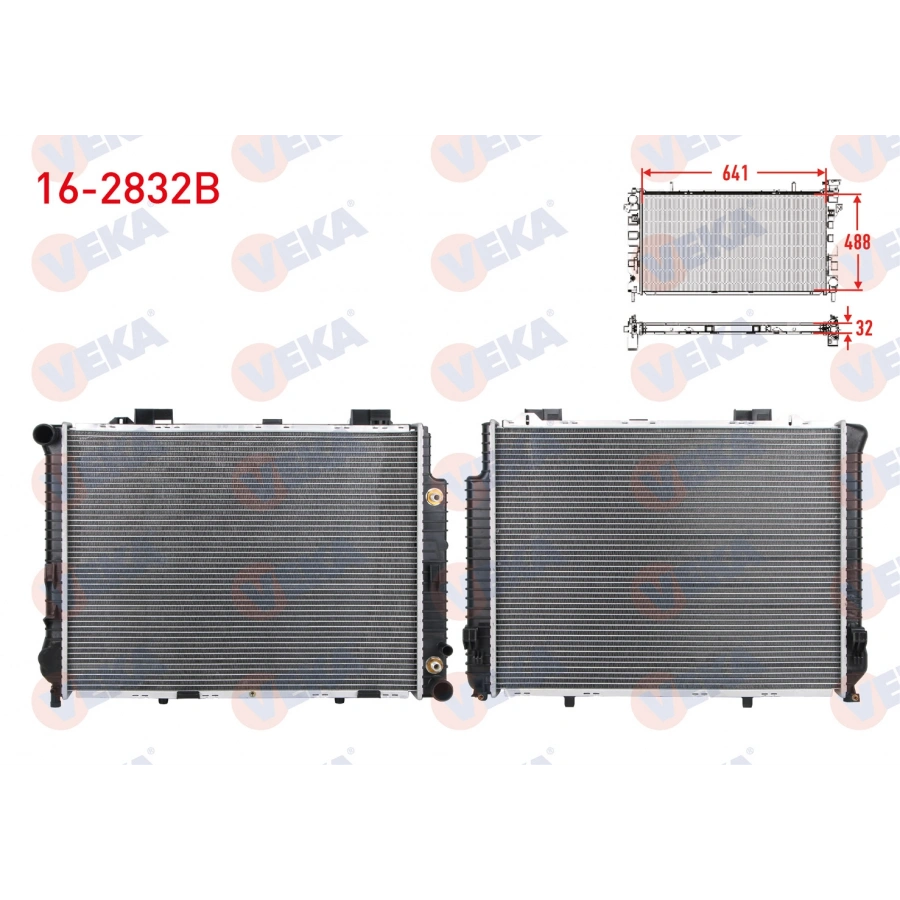 SU RADYATORU BRAZING MERCEDES E CLASS (W210) E 200 KOMPRESOR A-T/M-T AC+/- 1995-2002