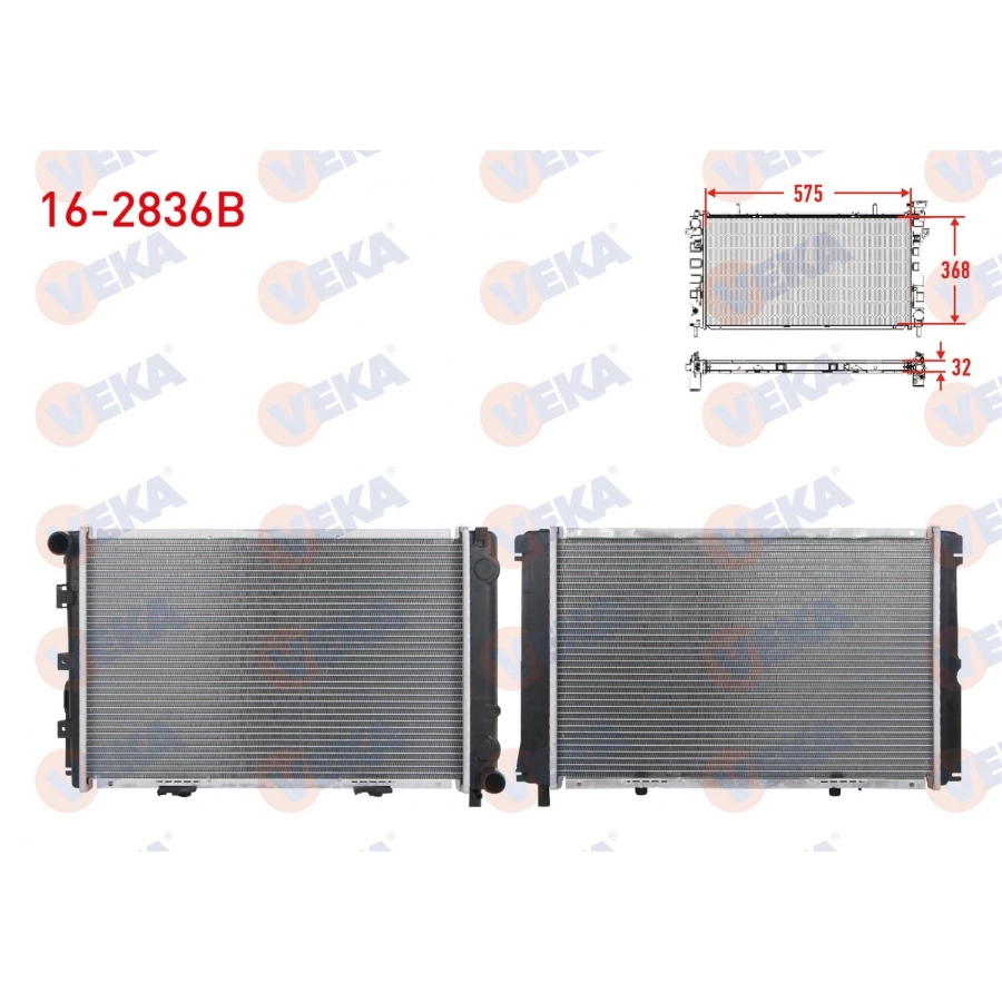 SU RADYATORU BRAZING MERCEDES 190 (W201) 2.0 M-T AC+ 1982-1993