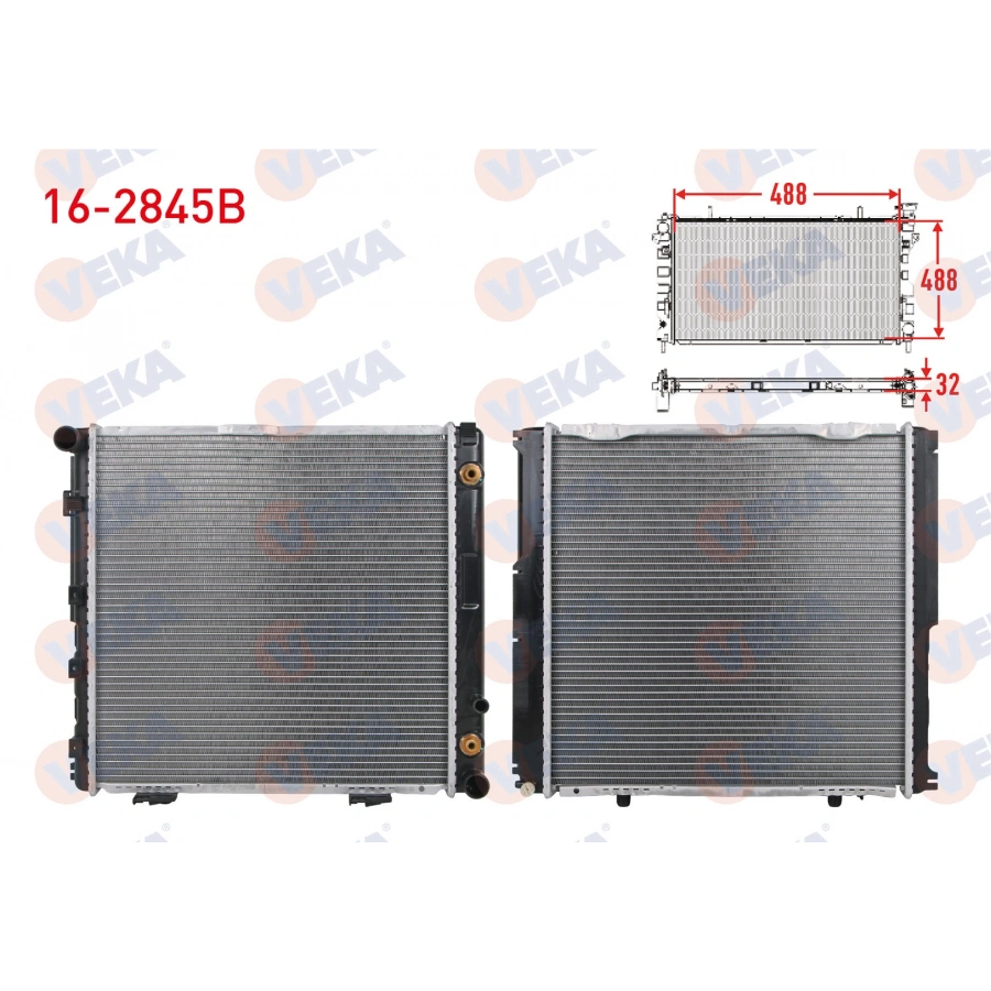 SU RADYATORU BRAZING MERCEDES E SERISI (W124) E 200 A-T AC+ 1993-1995