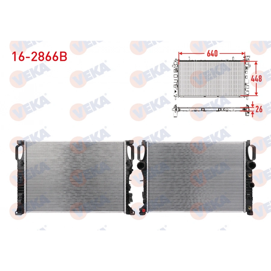 SU RADYATORU BRAZING MERCEDES CLS (C219) CLS 350 A-T/M-T 2004-2011/ E SERISI (W211) E 200 CDI - E 220 CDI - E 240 - E 280 - E 320 - E 350 A-T/M-T 2002-2008