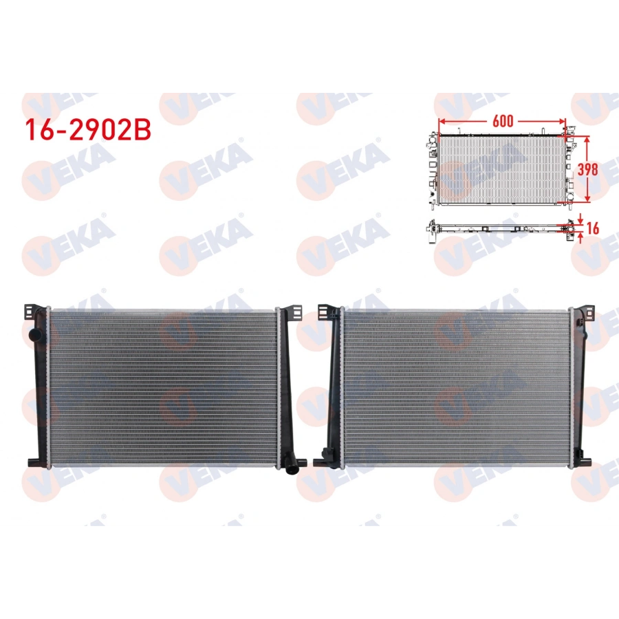 SU RADYATORU BRAZING MINI COOPER (R56) 1.6i A-T/M-T 2010-/ COUNTRYMAN (R60) 1.6i A-T/M-T 2010-