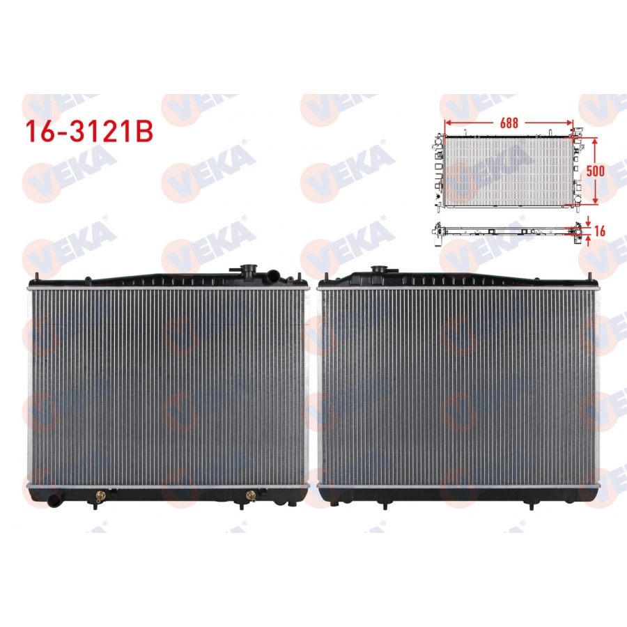 SU RADYATORU BRAZING (SOLDAN ÇIKIŞ) NISSAN PATHFINDER (R50) 3.5i V6 A-T/M-T 1995-2005