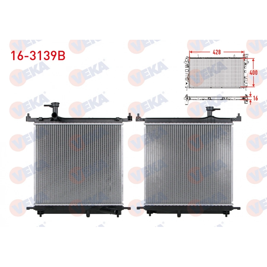 SU RADYATORU BRAZING NISSAN MICRA IV (K13) 1.2 M-T AC+/- 2010-