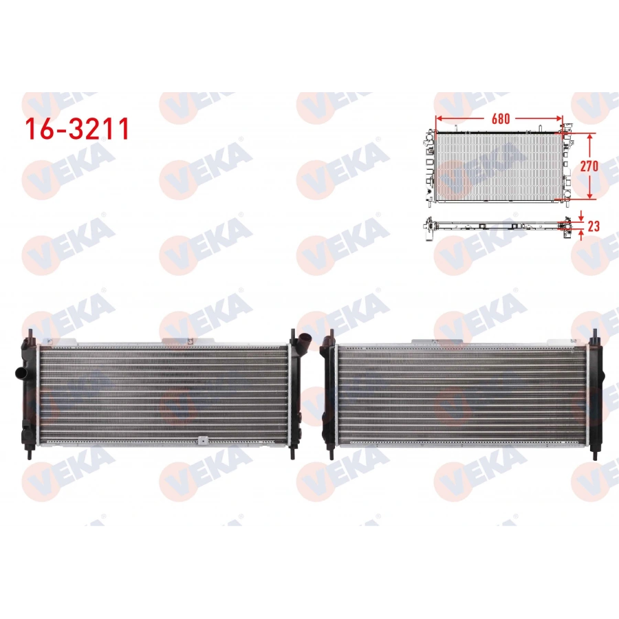 SU RADYATORU MEKANIK OPEL CORSA B 1.2i M-T AC+ 1993-2000