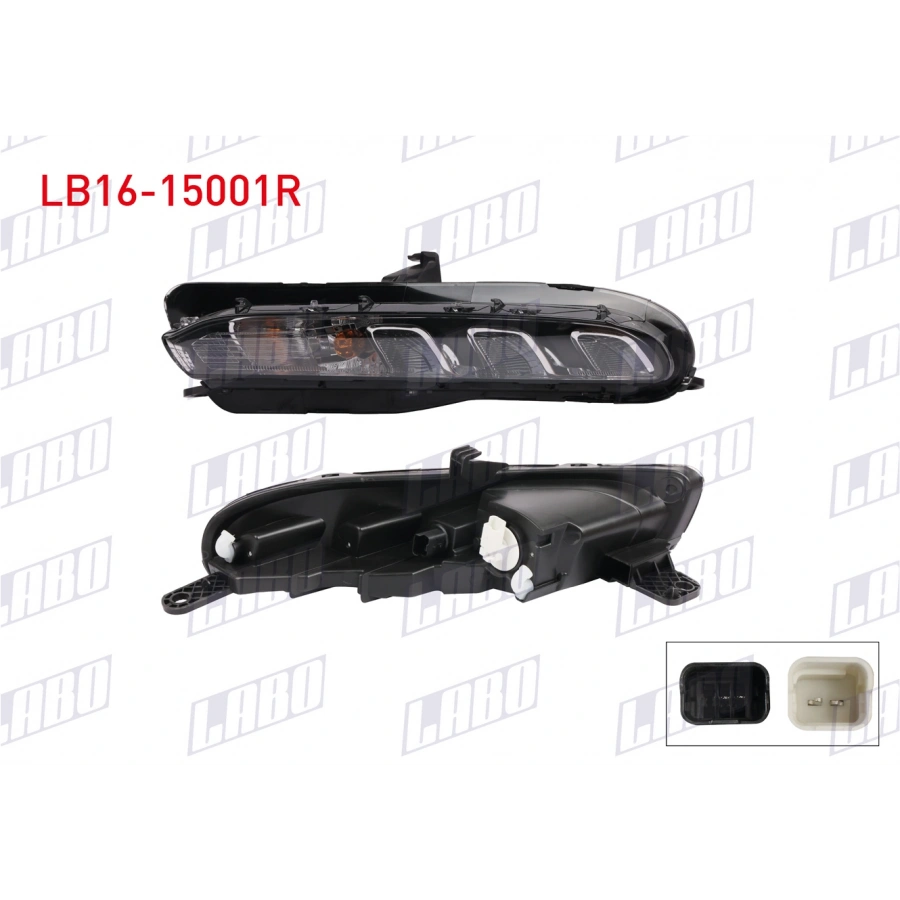 FAR BERLİNGO 18-22 ÜST RH (GÜNDÜZ FARI LED)