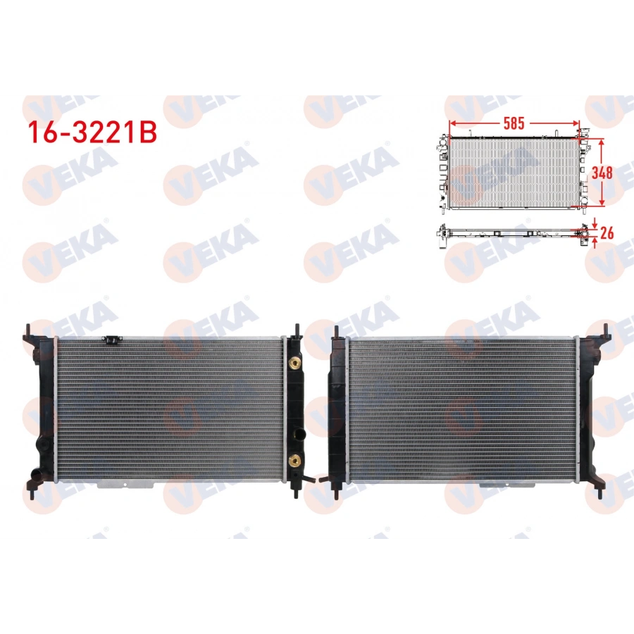 SU RADYATORU BRAZING OPEL ASTRA F 1.4i-1.6i A-T AC+ 1991-2005