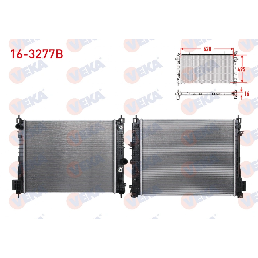SU RADYATORU BRAZING OPEL MOKKA 1.4 - 1.6 CDTI 2012- / MOKKA X 1.4 - 1.6 CDTI 2012-