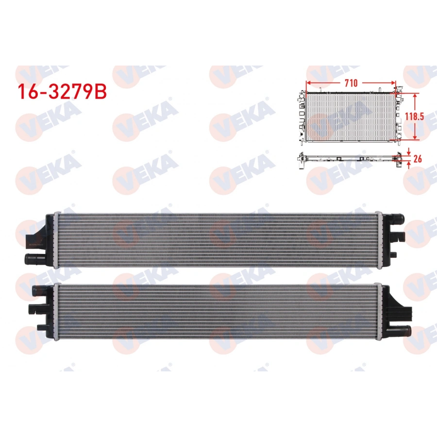 SU RADYATORU ILAVE BRAZING OPEL MOVANO B 2.3 DCI 2010- / RENAULT MASTER III 2.3 DCI 2010-