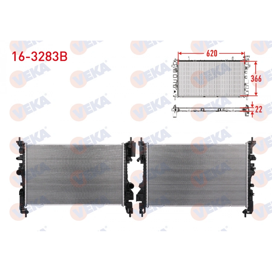 SU RADYATORU BRAZING OPEL ADAM 1.4 S 2014-2019 / CORSA E 1.4, 1.4 Turbo 2014- / A-T