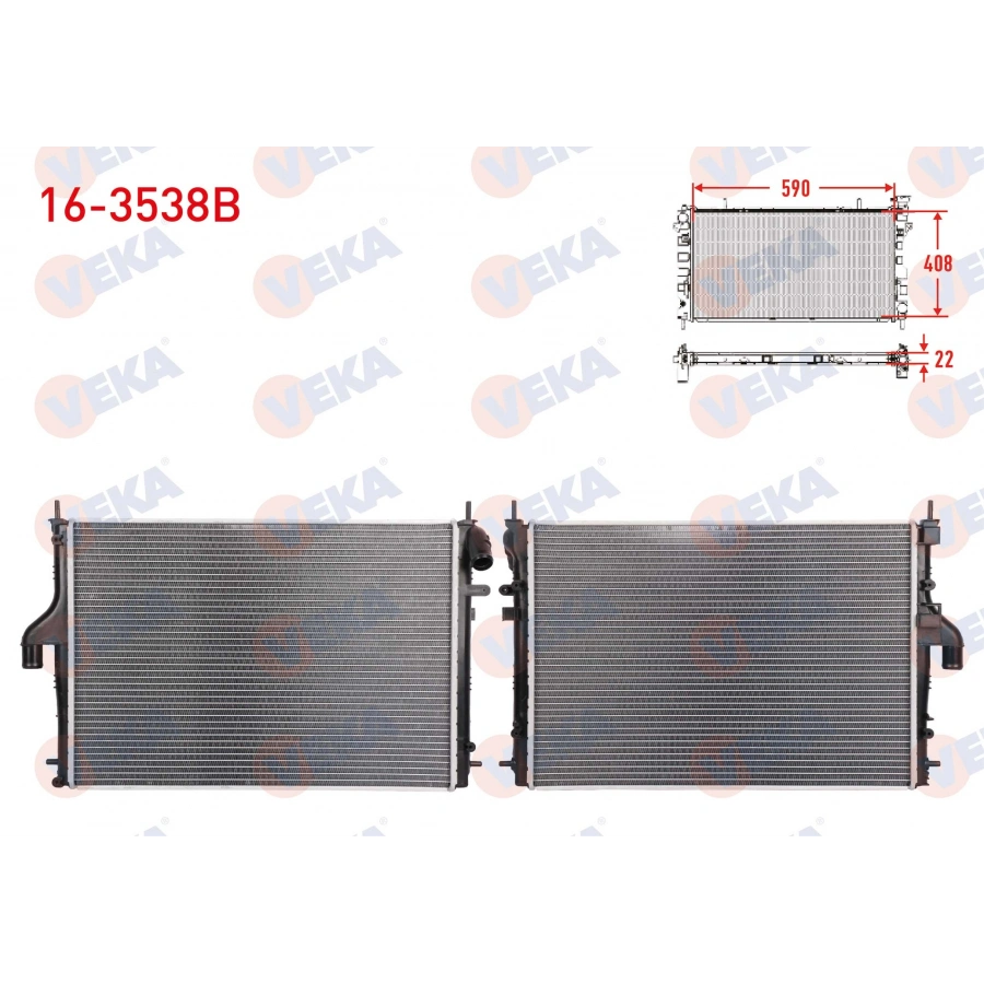 SU RADYATORU BRAZING DACIA DUSTER 1.5 DCI (K9K 796) M-T AC+/- 85 HP 2010-