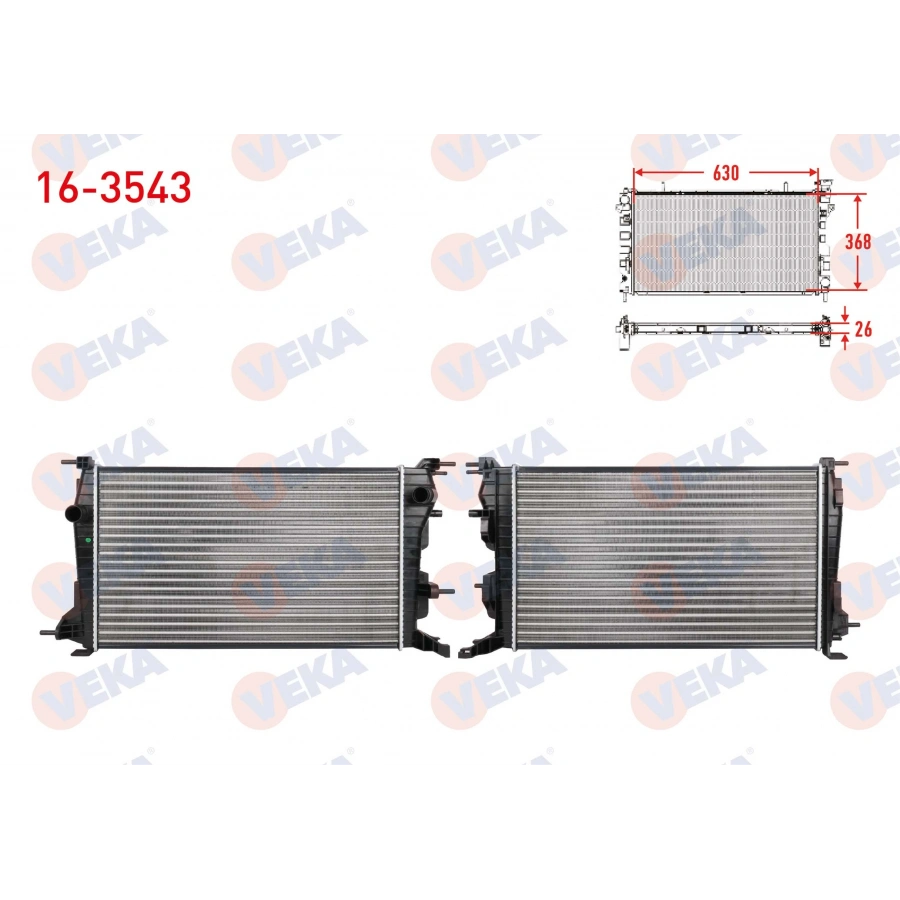 SU RADYATORU MEKANIK RENAULT FLUENCE (L30) 1.5 DCI A-T/M-T AC+/- 2009-