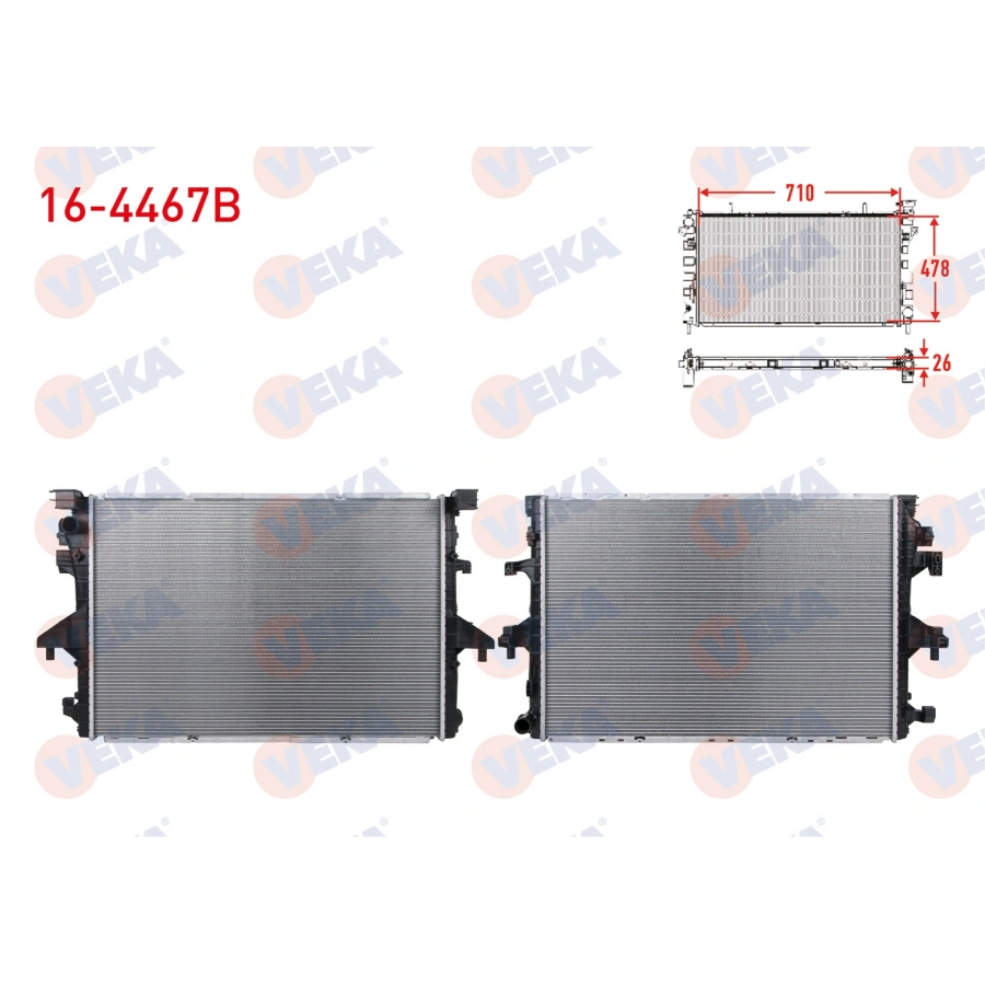 SU RADYATORU BRAZING VOLKSWAGEN CARAVELLE / TRANSPORTER T6 2.0 TDI A-T/M-T AC+ 2015-2019