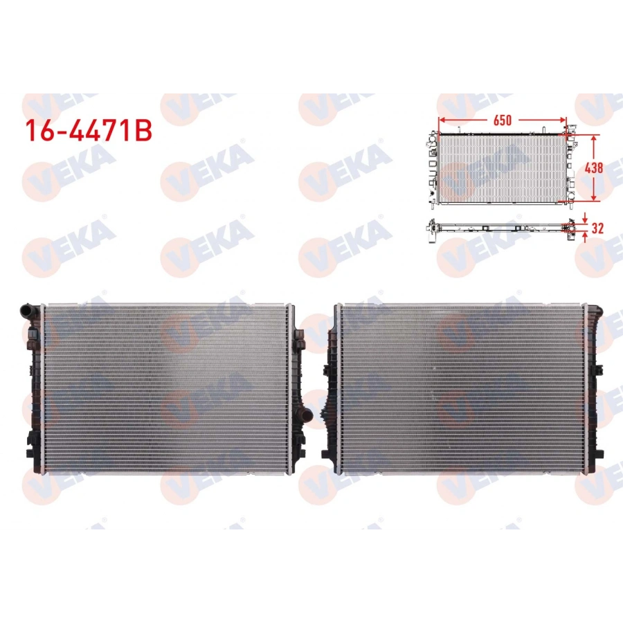 SU RADYATORU BRAZING VW ARTEON (3H7) 2.0 TDI 17-20/ PASSAT (3G2) 2.0 TDI 14-/ TIGUAN (AD1) 2.0 TDI 16-/ SKODA SUPERB (3V3) 2.0 TDI 15-/ KODIAQ 2.0 TDI 16-/OCTAVIA III 2.0 TDI 13-20