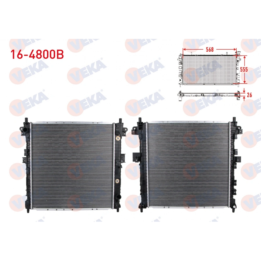 SU RADYATORU BRAZING SSANGYONG KYRON 2.0 XDI A-T/M-T AC+/- 2005-2011