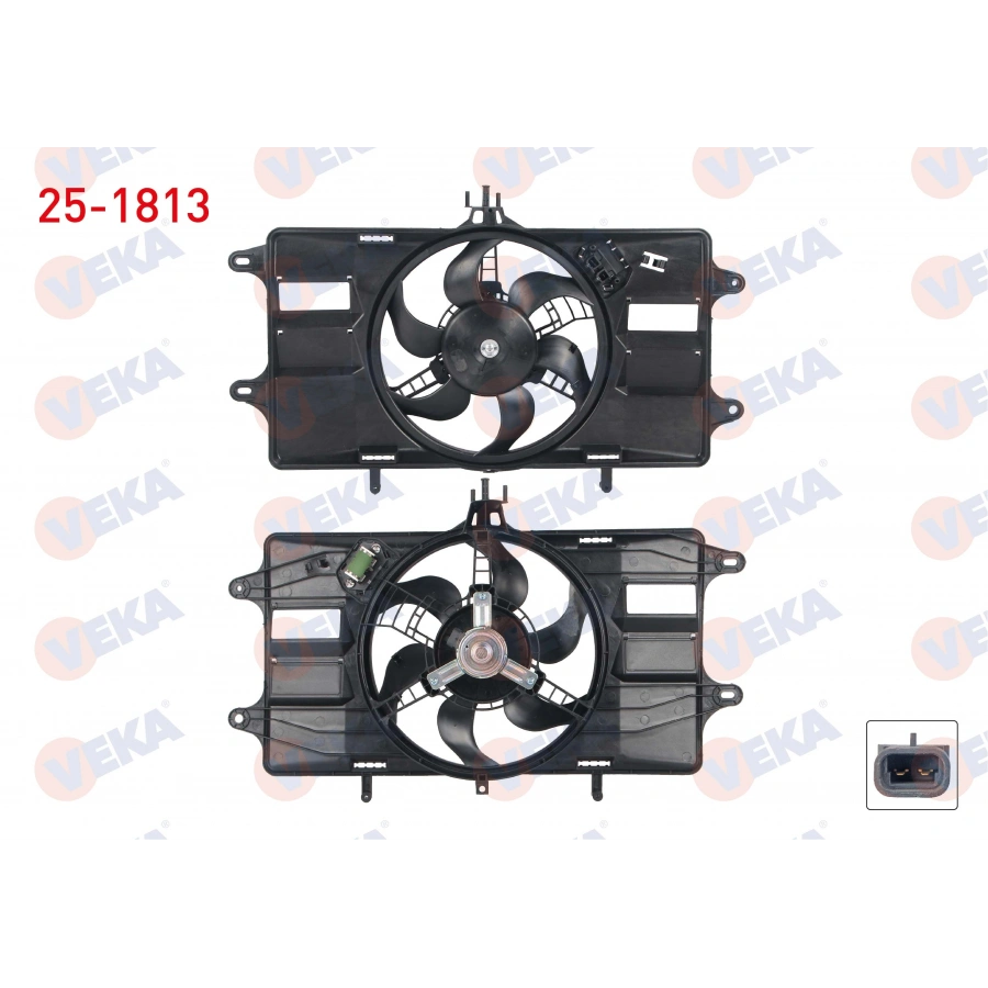 FAN MOTORU (SU+KLIMA) TEKLI FANLI RESIZTANSLI FIAT DOBLO (119,223) 1.2i 2001-2010