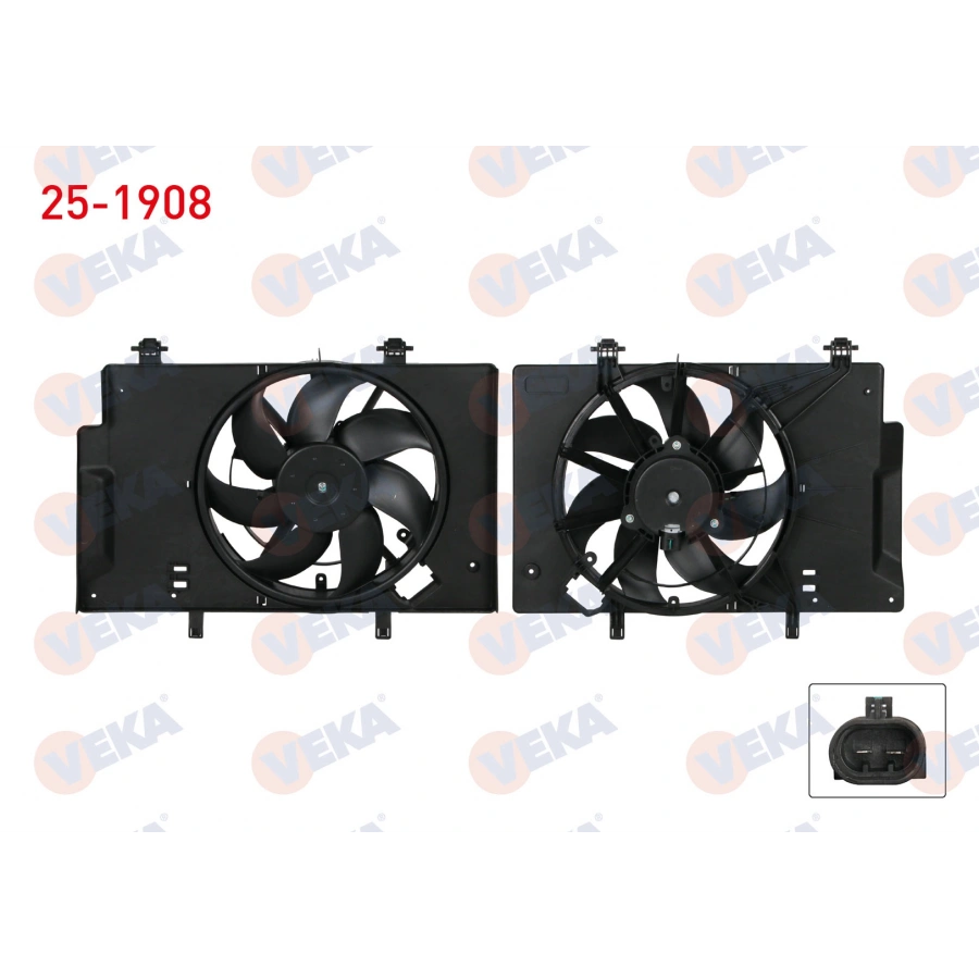 FAN MOTORU (SU+KLIMA) DAVLUMBAZLI TEKLI FAN FORD FIESTA VI 1.4i 2008-2012