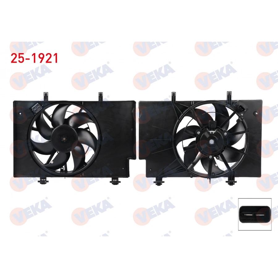FAN MOTORU (SU+KLIMA) DAVLUMBAZLI TEKLI FANLI REZISTANSLI FORD FIESTA 1.25, 1.4, 1.4 TDCi, 1.6 TDCi AC+ 2007-2015 / B-MAX, ECOSPORT 1.5 TDCi AC+ 2013-
