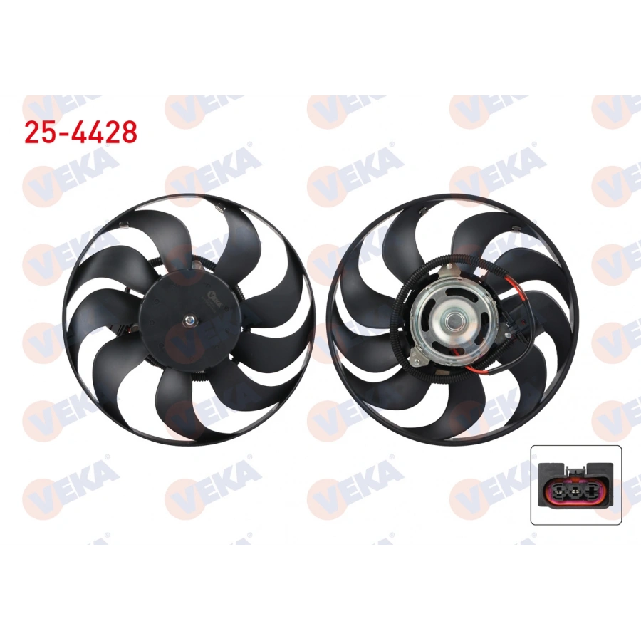 FAN MOTORU (MOTOR+PERVANE) SU RADYATORU VOLKSWAGEN POLO (9N_) 1.4i 16v 2001-2012