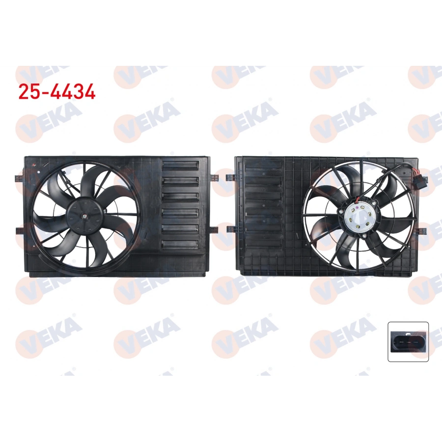 FAN MOTORU (SU+KLIMA) DAVLUMBAZLI TEKLI VOLKSWAGEN POLO (6R,6C) 1.4 2009-