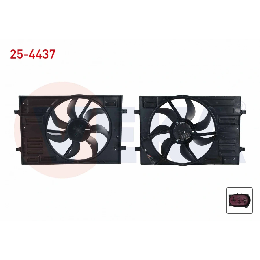 FAN MOTORU DAVLUMBAZLI TEKLI FAN DIS CAP 438mm GOLF VII 1.4 TSI-1.6 TDI 12-/PASSAT 1.6 TDI-2.0 TDI 14-/TOURAN 2.0 TDI 15-/A3 1.6 TDI 12-/ LEON 1.4 TS 12-/OCTAVIA 1.6 TDI 2.0 TDI 12-/SUPERB 1.6 TDI 15-