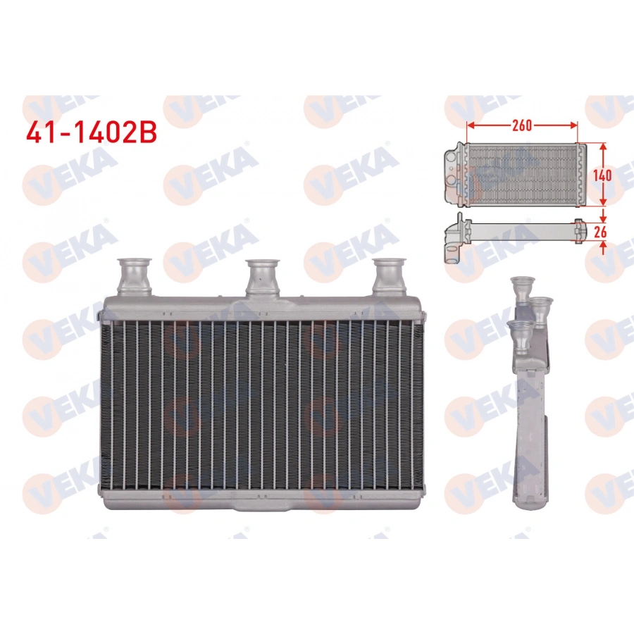 KALORIFER RADYATORU BRAZING BMW 5 SERISI (E60) 520D - 520i - 525D - 530i - 540i 2003-2010 / 6 SERISI (E63) 630i - 545Ci - 650i 2004-