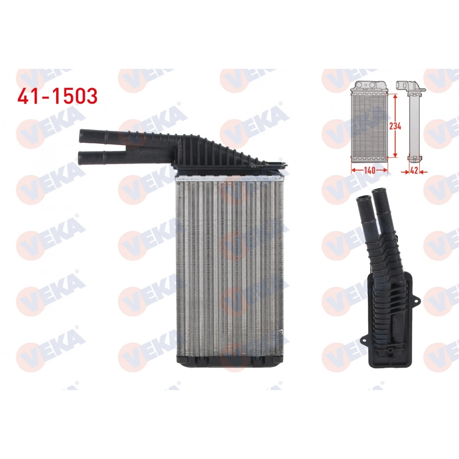 KALORIFER RADYATORU MEKANIK CITROEN C1 1.0 2005-2015/ PEUGEOT 107 1.0i 2005-2014