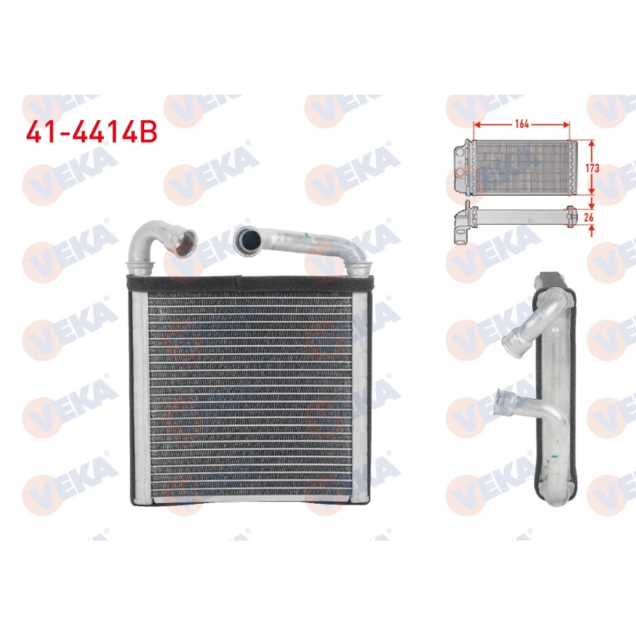 KALORIFER RADYATORU BRAZING VW GOLF VII 1.4 TSI - 1.6 TDI 2012-/ CRAFTER 2.0 TDI 2011-/ PASSAT 1.6 TDI 2014-/ TIGUAN 1.4 TSI 2016-/ SKODA OCTAVIA 1.6 TDI 2012-/ SEAT ATECA 2.0 TDI 2016-