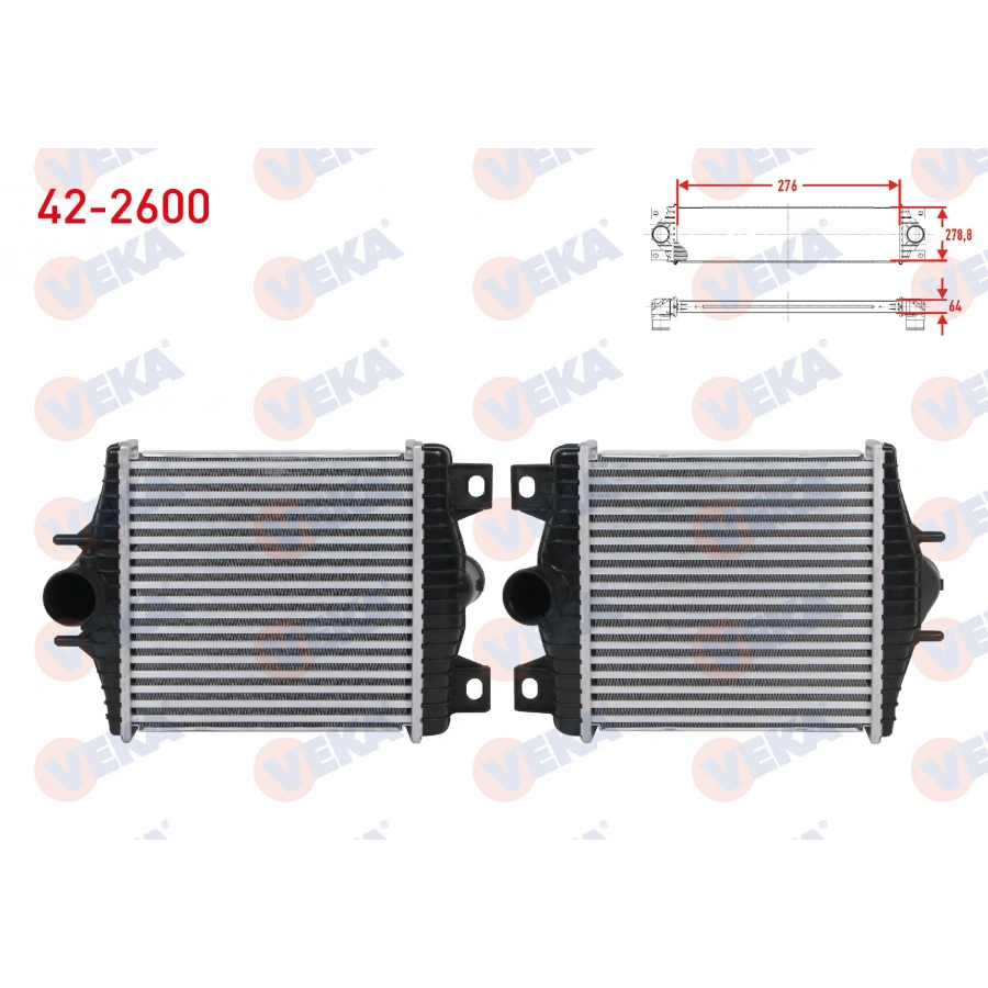 TURBO RADYATORU (INTERCOOLER) LAND ROVER RANGE ROVER IV 3.0 TD - 4.4 TD V8 2012- / RANGE ROVER SPORT 3.0 TD 2013-