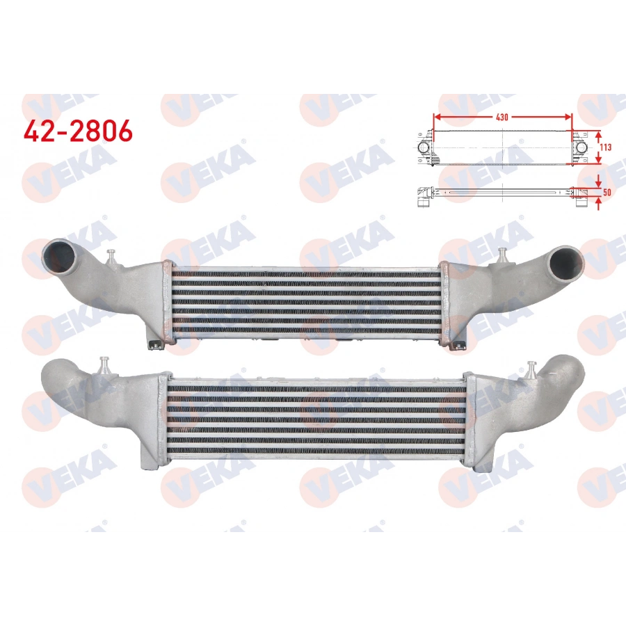 TURBO RADYATORU (INTERCOOLER) MERCEDES C SERISI (W202) C 200 - C 200 CDI - C 220 CDI - C 250 TD 1993-2000/ CLK (C208) 200 - 230 1997-2002
