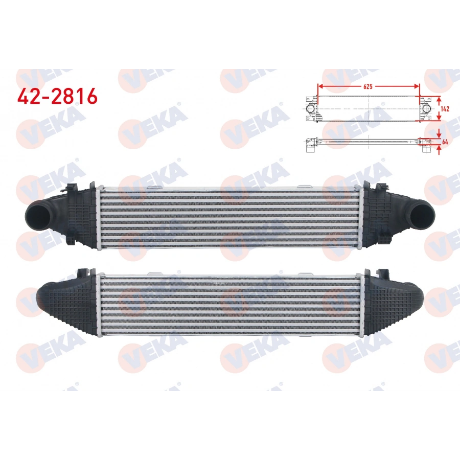 TURBO RADYATORU (INTERCOOLER) MERCEDES C SERISI (W204) C 180 - C 220 CDI 2007-2014/ GLK SERISI (X204) 320 CDI - 350 CDI 4X4 2008-