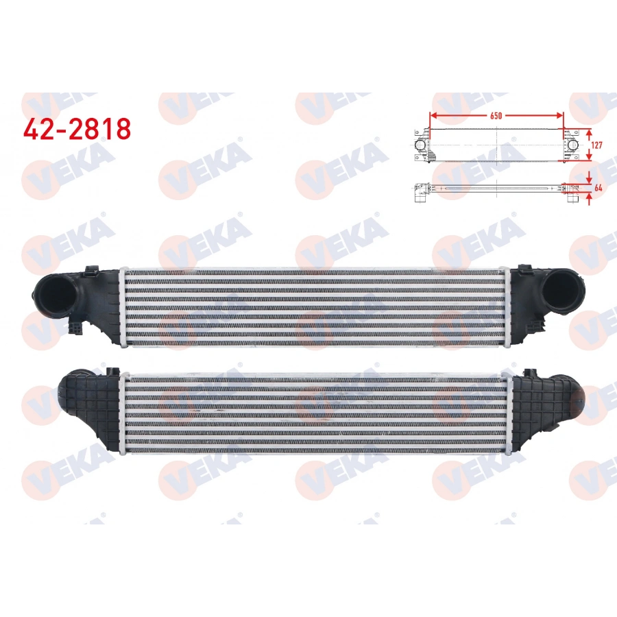 TURBO RADYATORU (INTERCOOLER) MERCEDES C SERISI (W203) C180 - C200 - C200 CDI - C220 CDI - C230 - C270 CDI 2000-2006/ CLC SERISI (CL203) CLC 160 2008-2011/ CLK (C209) 200 - 320 CDI 2002-2009