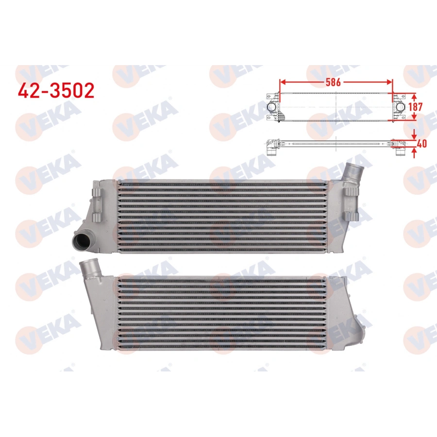 TURBO RADYATORU (INTERCOOLER) RENAULT MEGANE II (BM0/1,CM0/1) 1.5 DCI 2002-2008