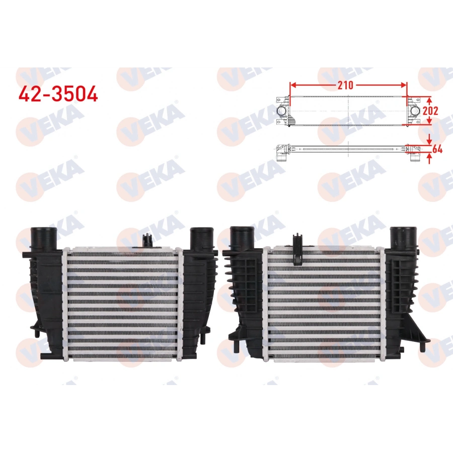 TURBO RADYATORU (INTERCOOLER) RENAULT CLIO III (BR0/1,CR0/1) 1.5 DCI 2005-2012