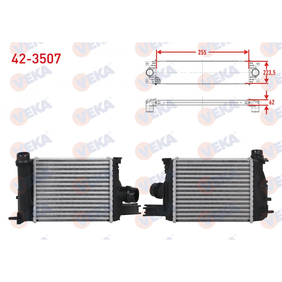 TURBO RADYATORU (INTERCOOLER) RENAULT SYMBOL III (JZ0/1) 1.5 DCI 2012-