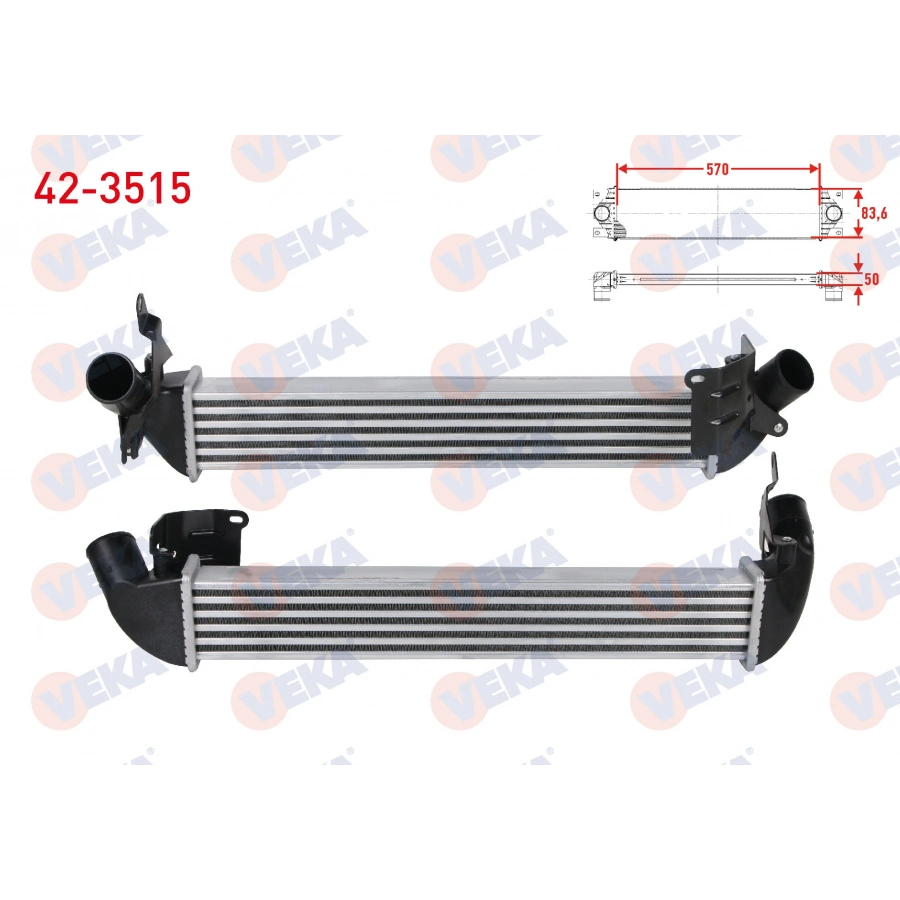 TURBO RADYATORU (INTERCOOLER) RENAULT CLIO II (BB0/1/2,CB0/1/2) 1.5 DCI 1998-2005