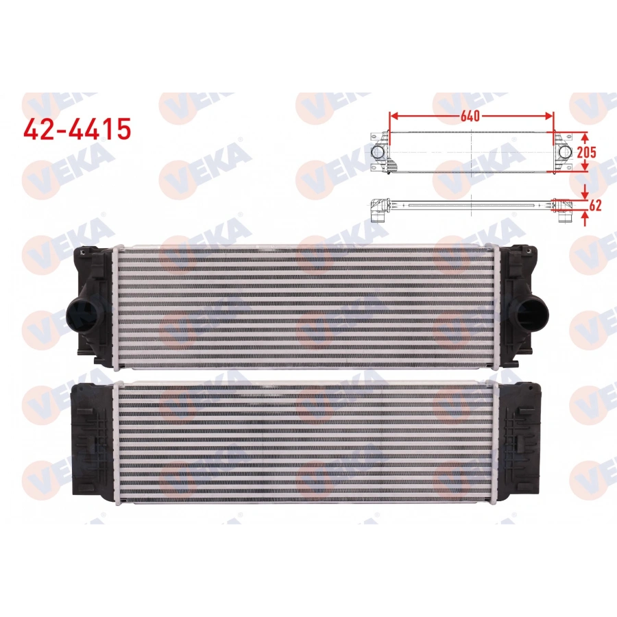 TURBO RADYATORU (INTERCOOLER) VOLKSWAGEN CRAFTER 30-35 (2E) 2.0 TDI 2011-2016 / SPRINTER 906,907,910, 2006-2020