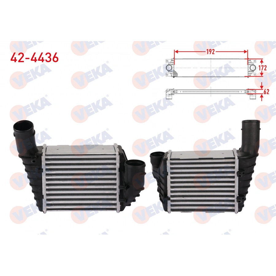 TURBO RADYATORU (INTERCOOLER) VOLKSWAGEN PASSAT 2.5 TDI 1998-2005 / AUDI A4 2.5 TDI 1997-2004 / SKODA SUPERB 2.5 TDI 2001-2003