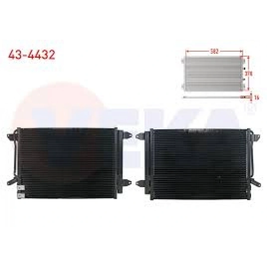 KLIMA RADYATORU INCE BAGLANTI(HAVSALI) JETTA 10- 1.4 TSI - 1.6 TDI - 2.0 TDI AT-MT VEKA 43-4432 T1