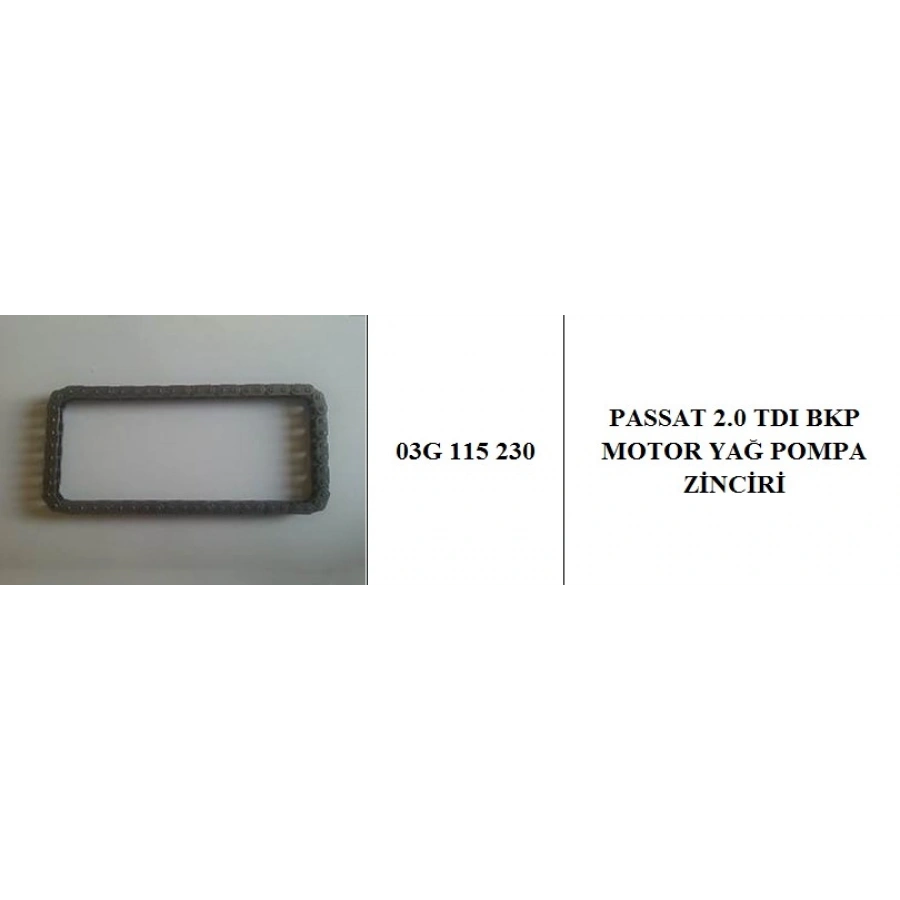 YAĞ POMPA ZİNCİRİ 60 DIS A4-A6 BLB-BRE-BBJ-ASN 2,0 TDİ-3,0 01- ORJİNAL T1