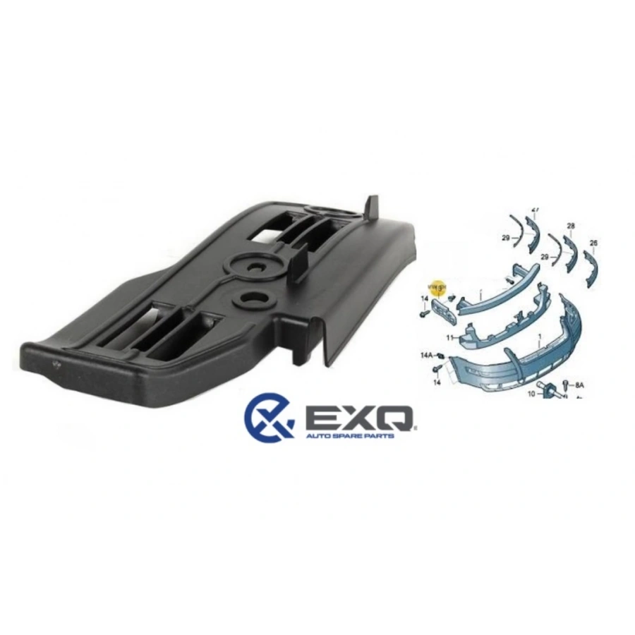 ÖN TAMPON BAĞLANTI BRAKETİ SOL PASSAT 01-05 EXQ 53-20-01 T1