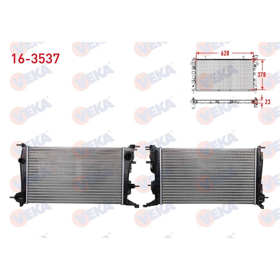 SU RADYATORU MEKANIK RENAULT MEGANE III (KZ0/1) 1.5 DCI M-T AC+/- 2008-2015 VEKA 16-3537 T1