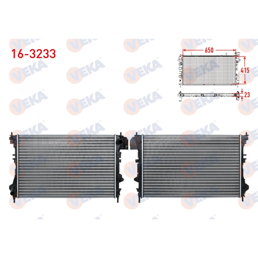 SU RADYATORU MEKANIK OPEL VECTRA C 1.6 16v M-T 2002-2008 VEKA 16-3233 T1