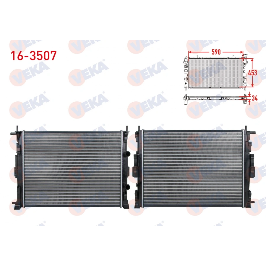 SU RADYATORU MEKANIK RENAULT MEGANE II (BM0/1,CM0/1) 1.5 DCI A-T/M-T 2002-2008 VEKA 16-3507 T1