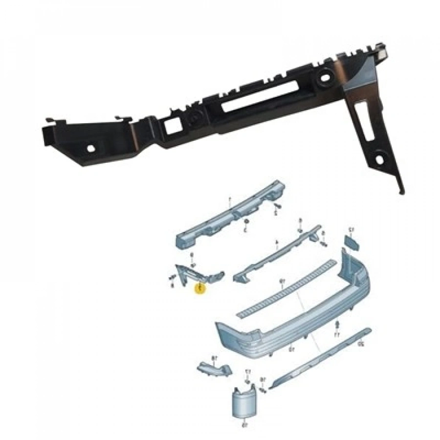 ARKA TAMPON BRAKETI SOL TRANSPORTER T7 2015>> (GKL) 292819